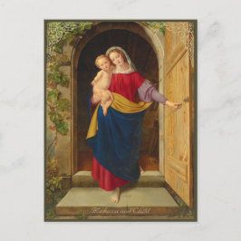 Cartão Postal Steinbrück Madonna na porta da oficina CC1217