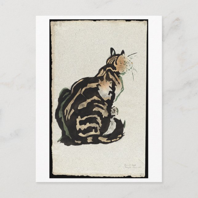 Cartão Postal Steinlen (Frente)