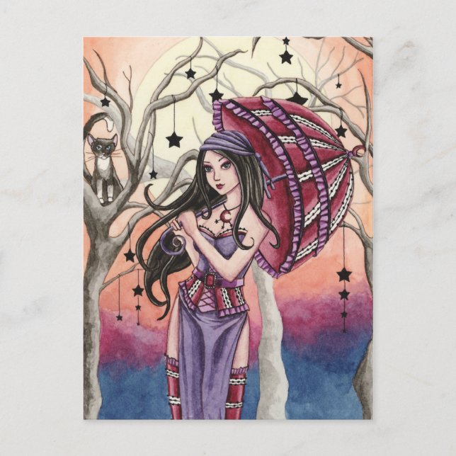 Cartão Postal Stella - Cartão-postal de bruxa (Frente)