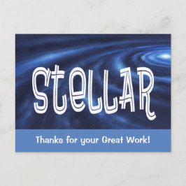Cartão Postal Stellar! Obrigados para o trabalho do Excelente