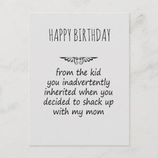 Cartão Postal Stepdad Gift