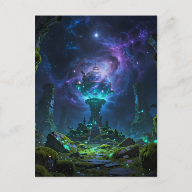 Cartão Postal Sternenpfad – Reise durch das Universum (Frente)