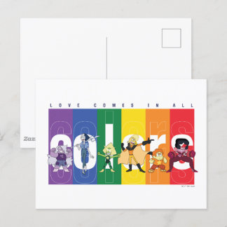 Cartão Postal Steven Universe - O Amor Vem Em Todas As Cores