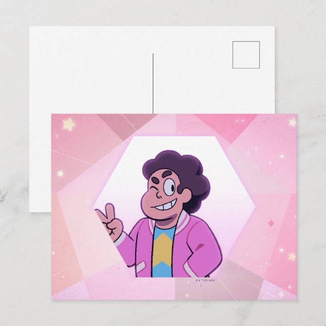 Cartão Postal Steven Universe | Retrato de diamante rosa (Frente/Verso)