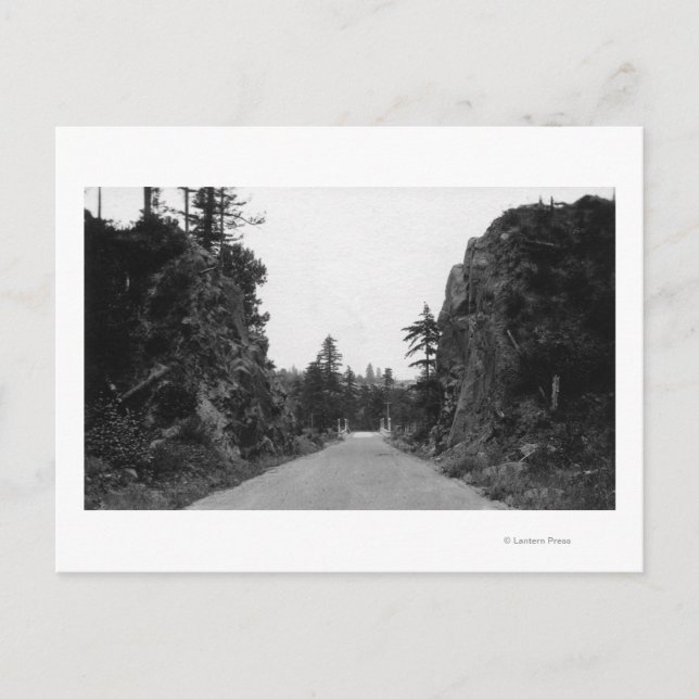 Cartão Postal Stevenson Pass, WA View North Bank Highway (Frente)