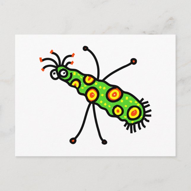 Cartão Postal Stick Cartoon Germ (Frente)