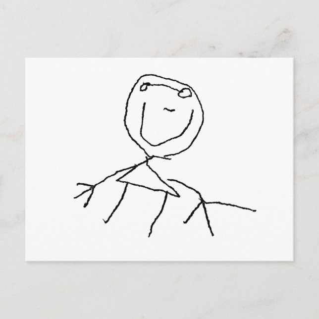 Cartão Postal Stick Figures (Frente)