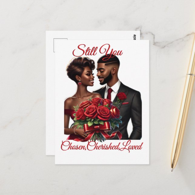 Cartão Postal Still You Chosen, Cherished, Folded Greeting Card (Frente/Verso In Situ)