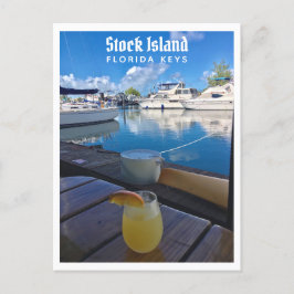 Cartão Postal Stock Island Florida Keys Marina Photo