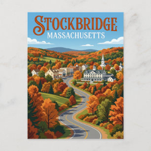 Cartão Postal Stockbridge EUA