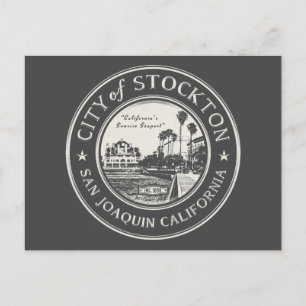 CARTÃO POSTAL STOCKTON SAN JOAQUIN CALIFORNIA