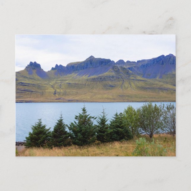 Cartão Postal Stodvarfjordur fjord, Islândia (Frente)