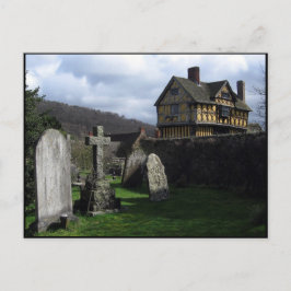 Cartão Postal Stokesay Castle Manor House Shropshire Inglaterra