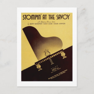 Cartão Postal Stompin' No Cobrir Do Savoy Vintage Songbook