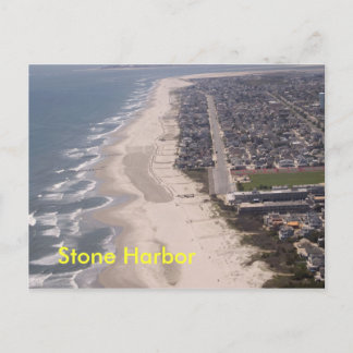 Cartão Postal Stone Harbor Beach Aerial