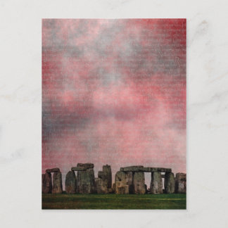 Cartão Postal Stone Henge Textural