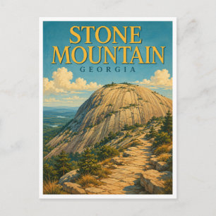 Cartão Postal Stone Mountain Geórgia Granite Summit GeoSaga
