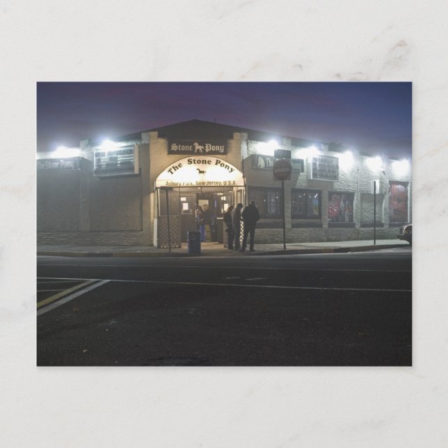 Cartão Postal Stone Pony Asbury Park Jersey Shore (Frente)