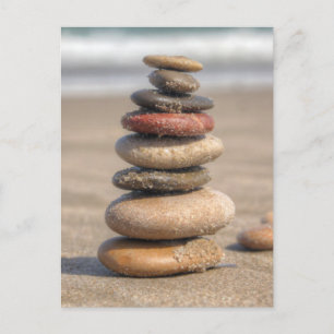 Cartão Postal Stone Tower On Beach