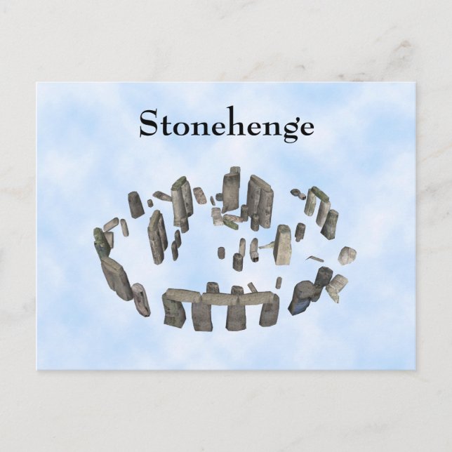 Cartão Postal Stonehenge: Cartão-postal (Frente)