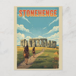 Cartão Postal Stonehenge inglaterra Wiltshire Patrimônio Mundial