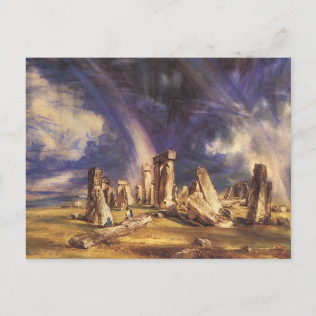 Cartão Postal Stonehenge - por: John Constable (Frente)
