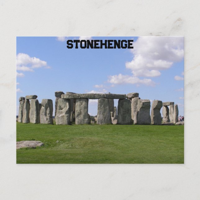 Cartão Postal Stonehenge, Salisbury Plain, Inglaterra (Frente)