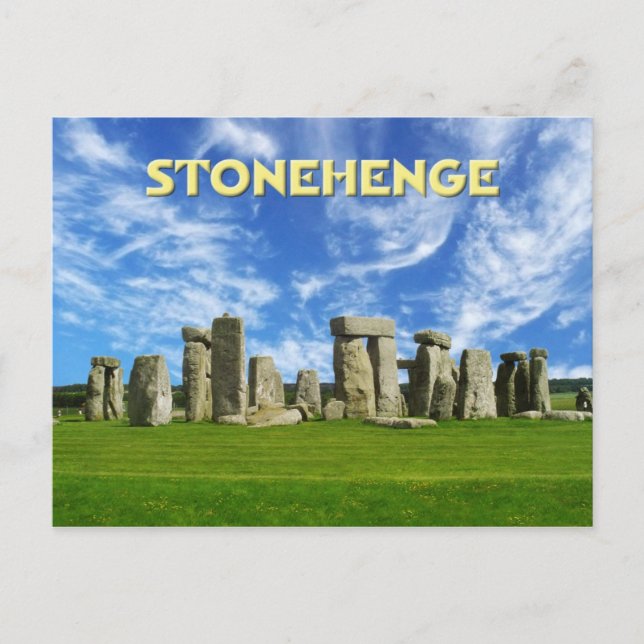 Cartão Postal Stonehenge, Wiltshire, Inglaterra (Frente)