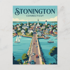 Cartão Postal Stonington Borough Connecticut