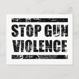 Cartão Postal Stop gun violence