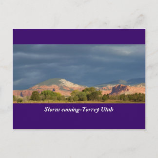 Cartão Postal Storm Coming-Torrey Utah