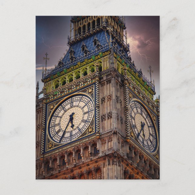 Cartão Postal Stormlight sobre o Big Ben – Londres (Frente)