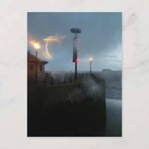 Cartão Postal Stormy River Mersey