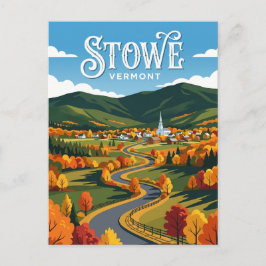 Cartão Postal Stowe EUA