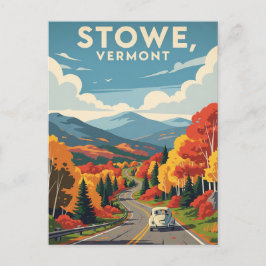 Cartão Postal Stowe Vermont Viagem