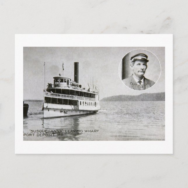 Cartão Postal Str. Susquehanna, Depósito de Porto, Maryland (Frente)