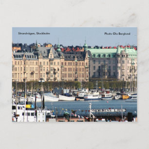 Cartão Postal Strandvägen, Estocolmo, Foto Ol...