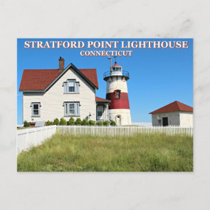 Cartão Postal Stratford Point Lighthouse, Cartão-postal de Conn
