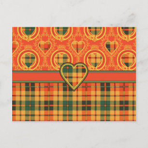 Cartão Postal Strathearn Scottish Tartan