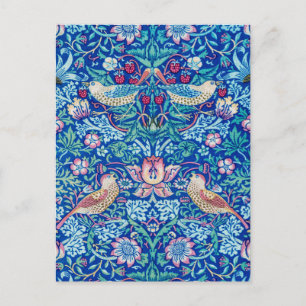 Cartão Postal Strawberry Thef Blue, William Morris Postcard