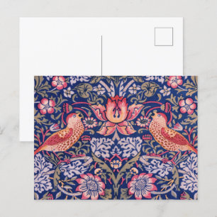 Cartão Postal Strawberry Thief por William Morris