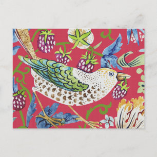 Cartão Postal Strawberry Thief William Morris