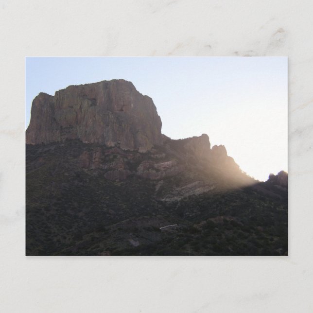 Cartão Postal Streaming Sunlight Over Casa Grande, BBNP, Texas (Frente)