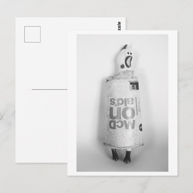 Cartão Postal Street fashion rubber chicken - Mc Dress (Frente/Verso)