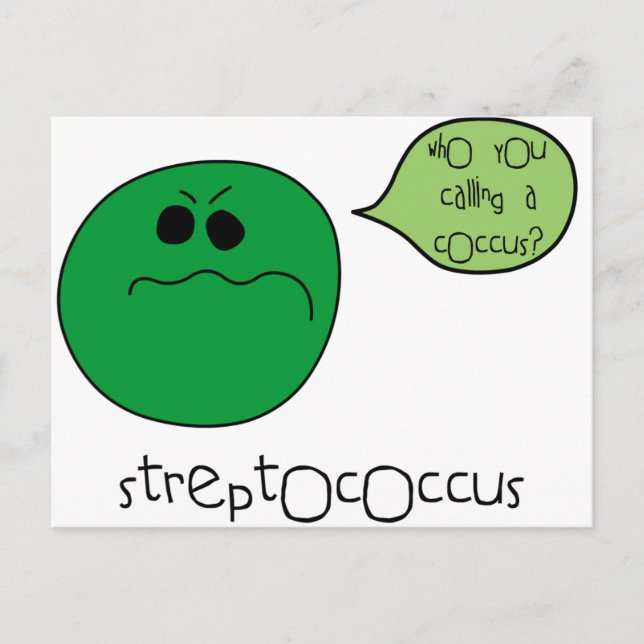 Cartão Postal Streptococcus (Frente)
