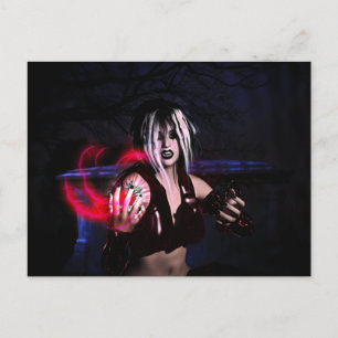 Cartão Postal Strigori Magick Gothic Girls Pinup