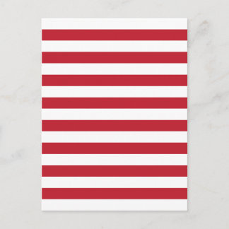 Cartão Postal Stripes Vermelhas