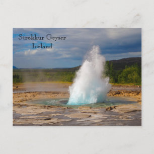 Cartão Postal Strokkur Geyser, Islândia, Cartão-postal
