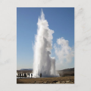 Cartão Postal Strokkur - Geyser na Islândia