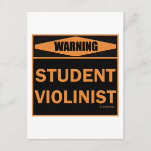 Cartão Postal Student Violinist
